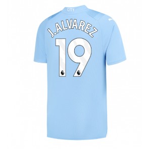 Maillot de foot Manchester City Julian Alvarez #19 Domicile 2023-24 Manches Courte